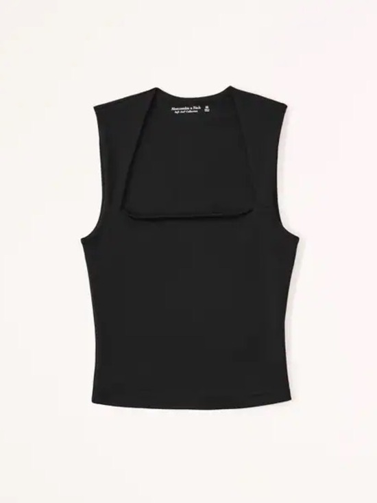 Abercrombie & Fitch Tops - Women's Black Square-Neck Tank Top